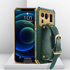 Coque Luxe Cuir Housse Etui S04 pour Xiaomi Mi 11 Ultra 5G Vert