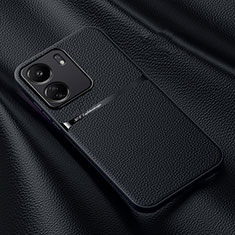 Coque Luxe Cuir Housse Etui S04 pour Xiaomi Poco C65 Noir