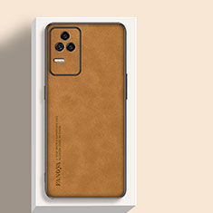 Coque Luxe Cuir Housse Etui S04 pour Xiaomi Redmi K40S 5G Marron