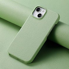 Coque Luxe Cuir Housse Etui S04D pour Apple iPhone 14 Plus Vert