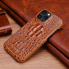 Coque Luxe Cuir Housse Etui S05 pour Apple iPhone 14 Pro Marron