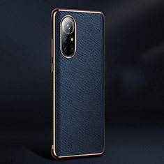 Coque Luxe Cuir Housse Etui S05 pour Huawei Nova 8 5G Bleu