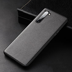 Coque Luxe Cuir Housse Etui S05 pour Oppo Reno3 Noir