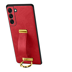 Coque Luxe Cuir Housse Etui S05 pour Samsung Galaxy S21 Plus 5G Rouge