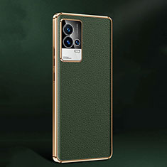 Coque Luxe Cuir Housse Etui S05 pour Vivo iQOO 8 5G Vert