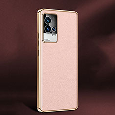 Coque Luxe Cuir Housse Etui S05 pour Vivo iQOO 8 Pro 5G Rose