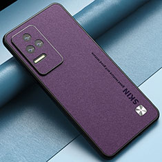 Coque Luxe Cuir Housse Etui S05 pour Xiaomi Redmi K50 Pro 5G Violet