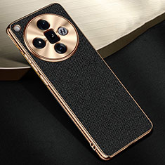 Coque Luxe Cuir Housse Etui S06 pour Oppo Find X7 Ultra 5G Noir