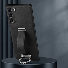Coque Luxe Cuir Housse Etui S06 pour Samsung Galaxy S21 Plus 5G Noir