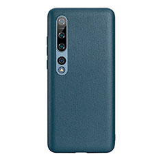 Coque Luxe Cuir Housse Etui S06 pour Xiaomi Mi 10 Bleu