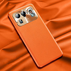 Coque Luxe Cuir Housse Etui S06 pour Xiaomi Mi 11 Ultra 5G Orange