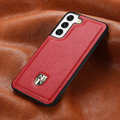 Coque Luxe Cuir Housse Etui S06D pour Samsung Galaxy S21 5G Rouge