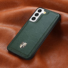 Coque Luxe Cuir Housse Etui S06D pour Samsung Galaxy S21 FE 5G Vert