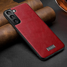 Coque Luxe Cuir Housse Etui S07 pour Samsung Galaxy S25 Plus 5G Rouge