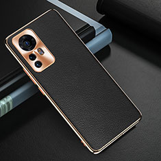 Coque Luxe Cuir Housse Etui S07 pour Xiaomi Mi 12 5G Noir