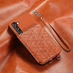 Coque Luxe Cuir Housse Etui S07D pour Samsung Galaxy S23 5G Marron