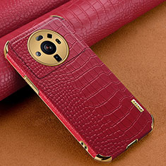 Coque Luxe Cuir Housse Etui S08 pour Xiaomi Mi 12 Ultra 5G Rouge