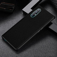 Coque Luxe Cuir Housse Etui S09 pour Oppo Find X2 Neo Noir