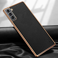 Coque Luxe Cuir Housse Etui S09 pour Samsung Galaxy S24 Plus 5G Noir