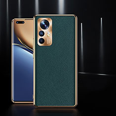 Coque Luxe Cuir Housse Etui S10 pour Xiaomi Mi 12 5G Vert Nuit