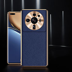 Coque Luxe Cuir Housse Etui S10 pour Xiaomi Mi 12 Ultra 5G Bleu