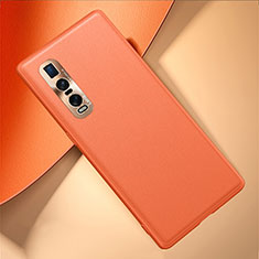 Coque Luxe Cuir Housse Etui U01 pour Oppo Find X2 Pro Orange