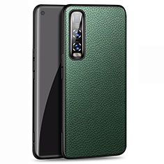 Coque Luxe Cuir Housse Etui U03 pour Oppo Find X2 Pro Vert