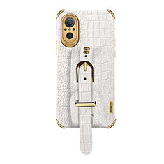 Coque Luxe Cuir Housse Etui XD1 pour Huawei Honor 50 SE 5G Blanc