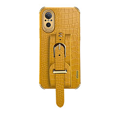 Coque Luxe Cuir Housse Etui XD1 pour Huawei Nova 9 SE Jaune