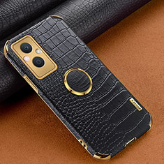 Coque Luxe Cuir Housse Etui XD1 pour Oppo A96 5G Noir