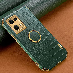 Coque Luxe Cuir Housse Etui XD1 pour Oppo F21 Pro 4G Vert