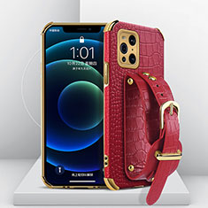 Coque Luxe Cuir Housse Etui XD1 pour Oppo Find X3 Pro 5G Rouge