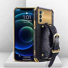 Coque Luxe Cuir Housse Etui XD1 pour Oppo K9 Pro 5G Noir