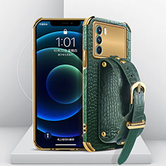 Coque Luxe Cuir Housse Etui XD1 pour Oppo K9 Pro 5G Vert