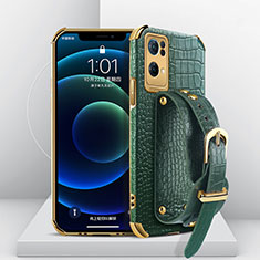 Coque Luxe Cuir Housse Etui XD1 pour Oppo Reno7 Pro 5G Vert