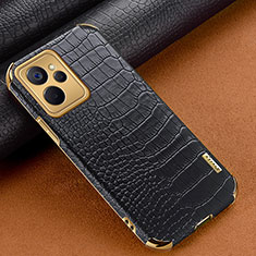 Coque Luxe Cuir Housse Etui XD1 pour Realme 10T 5G Noir