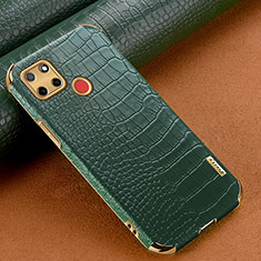 Coque Luxe Cuir Housse Etui XD1 pour Realme 7i RMX2193 Vert