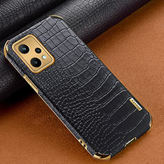 Coque Luxe Cuir Housse Etui XD1 pour Realme 9 5G Noir