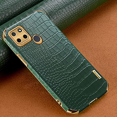 Coque Luxe Cuir Housse Etui XD1 pour Realme C21Y Vert