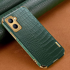 Coque Luxe Cuir Housse Etui XD1 pour Realme C33 (2023) Vert