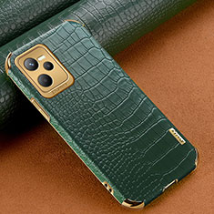 Coque Luxe Cuir Housse Etui XD1 pour Realme Narzo 50A Prime Vert