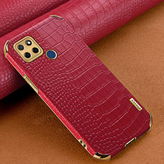 Coque Luxe Cuir Housse Etui XD1 pour Realme V3 5G Rouge