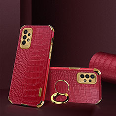 Coque Luxe Cuir Housse Etui XD1 pour Samsung Galaxy A23 4G Rouge