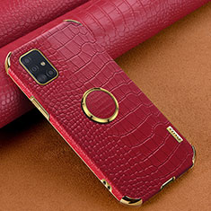 Coque Luxe Cuir Housse Etui XD1 pour Samsung Galaxy M40S Rouge