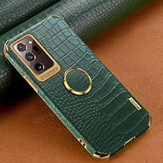 Coque Luxe Cuir Housse Etui XD1 pour Samsung Galaxy Note 20 Ultra 5G Vert