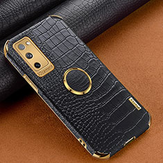 Coque Luxe Cuir Housse Etui XD1 pour Samsung Galaxy S20 FE 5G Noir