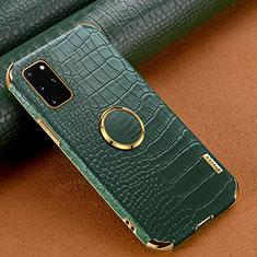 Coque Luxe Cuir Housse Etui XD1 pour Samsung Galaxy S20 Plus 5G Vert