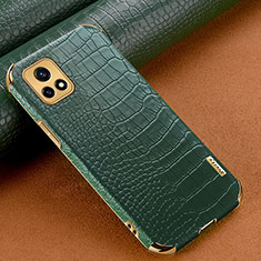 Coque Luxe Cuir Housse Etui XD1 pour Vivo iQOO U3 5G Vert