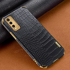 Coque Luxe Cuir Housse Etui XD1 pour Vivo Y20a Noir