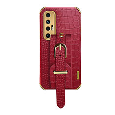 Coque Luxe Cuir Housse Etui XD1 pour Xiaomi Mi 10S 5G Rouge